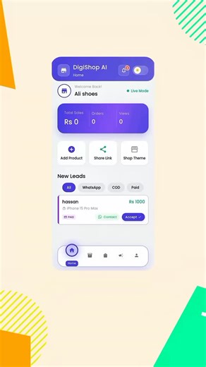 Code with Mohsin👍 on Instagram: "DM for projects👍 All-in-One AI Business App From AI image generation to e-commerce leads & automation — everything in one powerful platform. Built with full-stack technology AI that helps you create, sell & scale Perfect for startups, brands & online businesses DM for demo | Let’s build your digital business #AI #ArtificialIntelligence #Ecommerce #TechStartup #DigitalBusiness OnlineBusiness SaaS StartupLife BusinessGrowth"