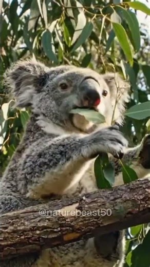 "Koala’s hidden world through a micro camera—nature’s unseen journey."