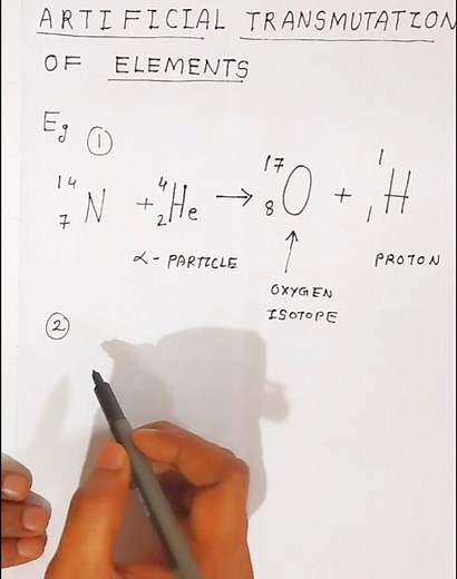 Artificial transmutation of elements examples !! #shorts