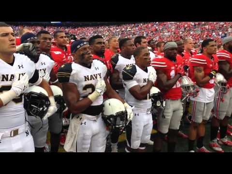 Navy sings alma mater after Ohio State game, joined by the Buckeyes