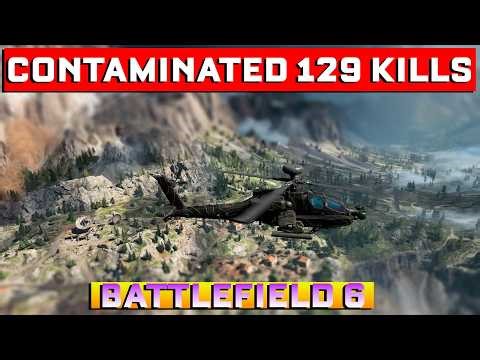 Battlefield 6 : Server was MAD | Helicopter Gameplay | 129 Kills