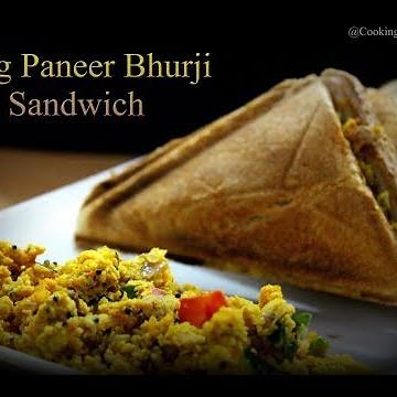 Egg Paneer Bhurji Sandwich | Easy Breakfast|snack Recipe |how to make paneer Egg bhurji recipe |