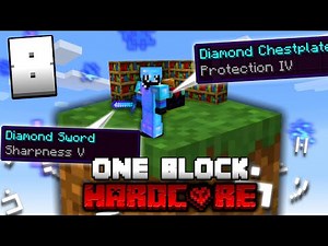 Minecraft ONE BLOCK SKYBLOCK, but it's HARDCORE! (#8)
