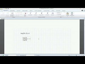 Function to calculate the logarithm of any base in MATHCAD