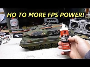RC airsoft battle tank maintenance MORE POWER FPS!