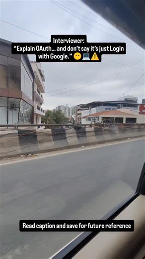 ThisTechGirl | Coding & System Design on Instagram: "OAuth (Open Authorization) is an authorization framework used in modern backend systems, APIs, and microservices architecture. It allows an application to access user resources without sharing passwords. When you click “Login with Google”, this is what actually happens: • You authenticate directly with Google • Google acts as the Authorization Server • The app receives an Access Token, not your password • The token is used to call protected AP