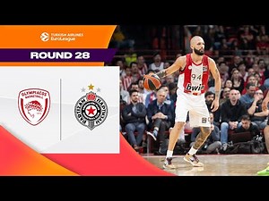 PERFECT Birthday PARTY | Olympiacos - Partizan | BASKETBALL HIGHLIGHTS R28 2024-25