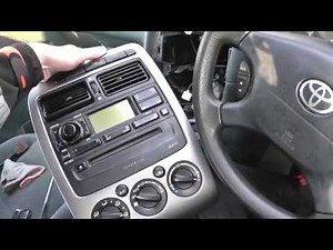 Toyota Avensis Radio CD Climate Control Unit Removal Steps