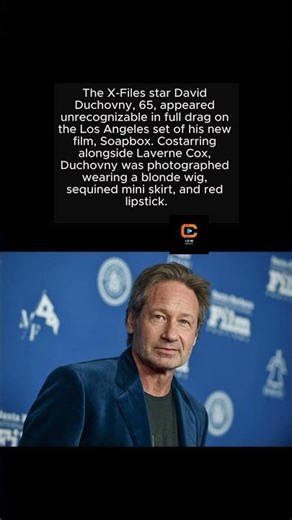 DAVID DUCHOVNY UNRECOGNIZABLE! X-FILES STAR SPOTTED IN FULL DRAG ON SET!