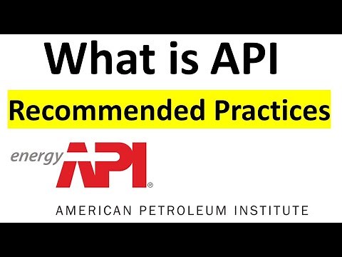 What is API Recommended Practices Standard and its guide for Instrumentation and control engineers
