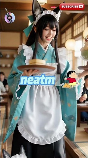 Hoshimi Miyabi Japanese Maid Cosplay Showcase NEATMOA