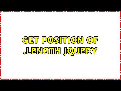 get position of .length jquery