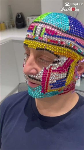 Dad And Daughter Create Hilarious Bedazzled Head Art || WooGlobe