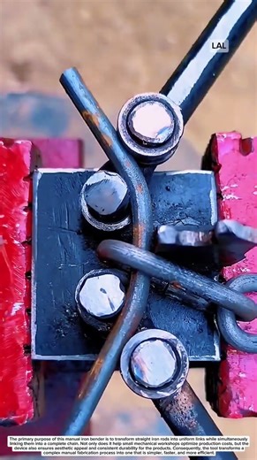 Manual iron bending tool