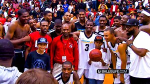 649K views · 10K reactions | LeBron James & Dwyane Wade and Kyrie Irving VS Kevin Durant & Steph Curry, Chris Paul, Carmelo Anthony and John Wall In One of The GREATEST Pick Up Game Of ALL TIME!!!!  | Ballislife | Facebook