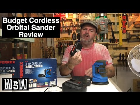 Budget Cordless Orbital Sander Review / Ferrex Cordless Sander from Aldi
