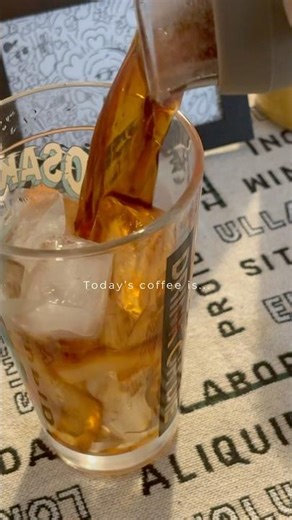 キャラメルの風味と爽やかな酸味が良い。アイスコーヒーのレシピ #コーヒー #shorts