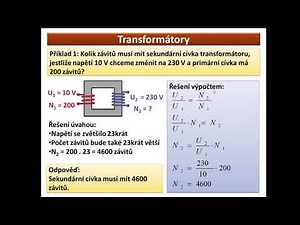 F9 – transformátor – výpočty