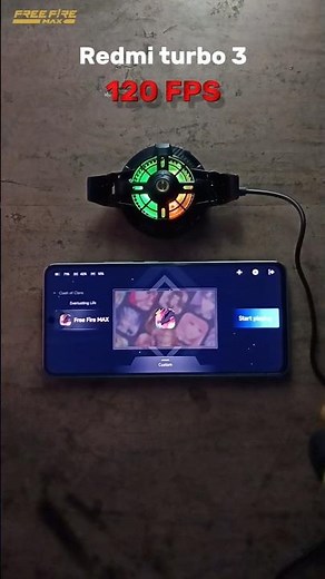 redmi turbo 3📲free fire😱120 fps #freefire