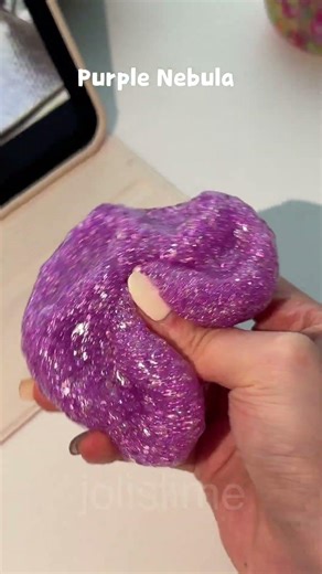 Purple Nebula Stress Ball - Soft Moldable Texture & Gentle ASMR Magic