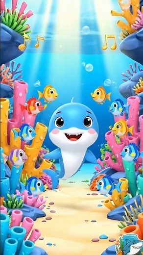 Baby Shark Colorful Ocean Dance Party 🦈🌈 | Fun Family Song | 3D Nursery Rhymes for Kids
