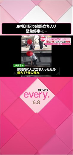 3日午後11時ごろ、#JR横浜駅 で線路に人が立ち入り、電車が#緊急停車 しました。その直前、駅のホームでは線路をライトで照らす女性と、線路に立ち入り何かを捜している男性2人の姿が…。危険な線路での“落とし物捜し”の一部始終をカメラが捉えました。#日テレnews #tiktokでニュース