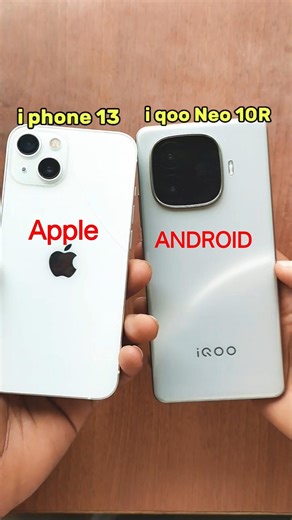 android vs apple . #iqoo #apple #phone #comparison