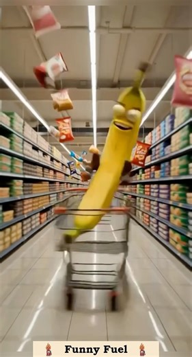 Banana Rodeo in a Grocery Store #funnyshorts #odd
