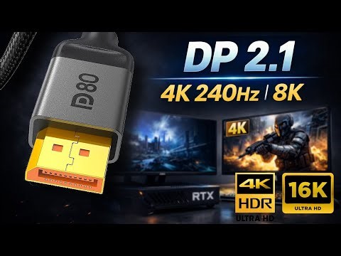Silkland DP80 DisplayPort 2.1 | 8K, 4K 240Hz y rendimiento REAL para gaming y monitores