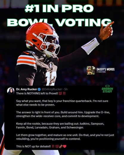 Talk to Em... Dr. AMY RUCKER. Shedeur Sanders is the Cleveland Browns best hope. We are here for it. Perfect Timing ⌚️ #NFLFootball #fyp #fblifestyle | Coach Prime Fans