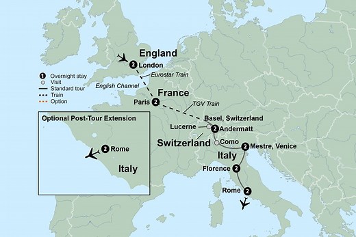 Treasures of Europe - Collette (13 Days From London to Rome)