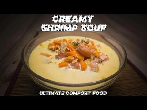 BEST Octopus Soup Recipe! 🦐 Creamy Shrimp Chowder (EASY & HEALTHY Seafood Soup)