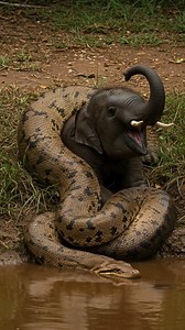 Elephant wrap by Python #wildlife #animals #wildanimals | The Animals