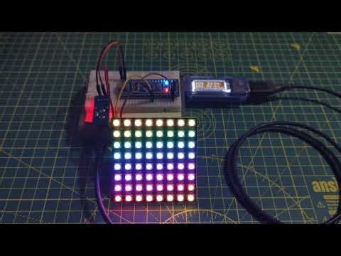 STM32 MCU driving WS2812 "NeoPixel" LEDs