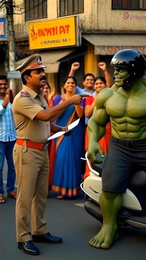 Hulk Ko Police Ne Roka… Par Hawa Ne Kara Diya Fine 😱💨 | Indian City Funny Shorts