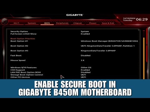How To Enable Secure Boot In Gigabyte B450M Motherboard [Step-by-Step Guide]