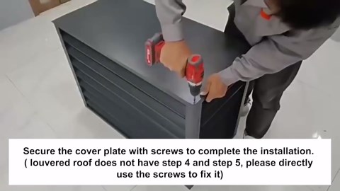 Air Conditioner Fence, 4-Panel Aluminum Alloy Outdoor Privacy Screen Air Conditioner Screen Privacy Fence Panels Ac Fence Ac Unit Fence for Swimming Pool, Terrace (1.5P)