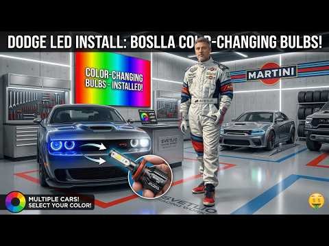 Dodge LED Headlight Upgrade: Boslla 3-Color Bulb Installation Guide