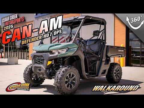 Walkaround | 2025 Can-Am® Defender DPS HD7 Compass Green