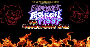 FNF Vs Pibby Nightmare Evil Mod for Friday Night Funkin' | FNF Mods