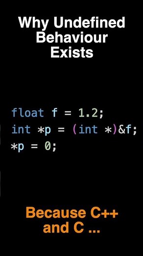 Why C++ Even Has Undefined Behaviour