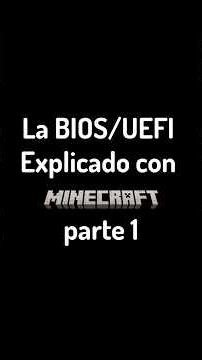 La BIOS en minecraft, parte 1 #fyp #computacion #tech #pc #minecraft #viral