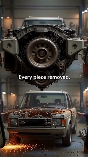 Range Rover Restoration in 60s | From Flooded Wreck to Luxury #car #shorts #foryou #rangerover