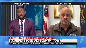 14K views · 237 reactions | Auburn, Maine Mayor Jason Levesque says he is confident law enforcement will find the person of interest in the deadly shootings in nearby Lewiston. He says the tight-knit community will long feel the effects of Wednesday night: “This is going to hurt.” https://cbsn.ws/3McpQPq | CBS Mornings | Facebook