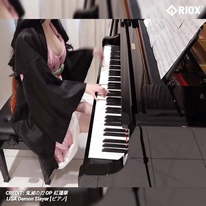 552K views · 3.5K reactions | Relax :)))) Credit: 鬼滅の刃 OP 紅蓮華 LiSA Demon Slayer [ピアノ] | RioX | Facebook