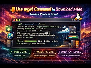 Use wget Command to Download Files – Terminal Power in Linux!