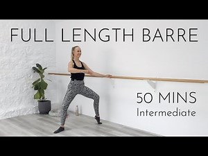 Barre Workout at Home | 50 Mins | Full Length | Full Body | Intermediate Level