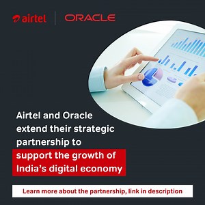 With our strategic partnership with Oracle, we are enabling enterprises in India to adopt cloud and fully benefit from it. We are also closely working on a joint IP solution development to support emerging technology growth areas. These include multi-cloud solutions, #B2B #customerexperience solutions, unified communications solutions among others. Here's what the leadership team has to say about the partnership Access the press release: https://bit.ly/3c2wqVS #AirtelBusiness #AirtelMeansBusines