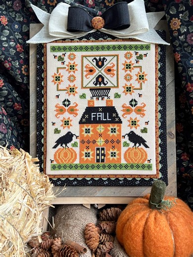 It's Finally Fall Cross Stitch Booklet ~ 7 Fall Cross Stitch Designs ~ Anabella's Needleart ~ Autumn Cross Stitch ~ Fall Cross Stitch - Etsy