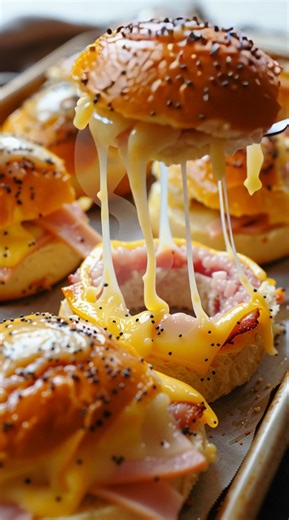 📌 4. Ham & Cheese Hawaiian Roll Sliders 🥪🧀 Ingredients: 1 pack Hawaiian rolls ¾ lb deli ham 10 slices Swiss cheese 3 tbsp melted butter 1 tbsp Dijon mustard 1 tsp poppy seeds Instructions: Slice the rolls across into one sheet. Layer ham and cheese. Replace the top sheet of rolls. Mix melted butter, mustard, and poppy seeds; brush over top. Bake at 350°F for 12–15 minutes. Enjoy 💋 | Prime Real Estate Inc.